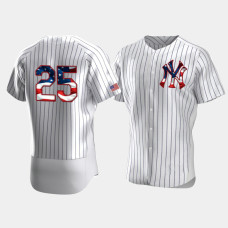 Mens New York Yankees #25 Gleyber Torres White 4th of July 2020 Stars & Stripes Jersey Mens New York Yankees #25 Gleyber Torres White 4th of July 2020 Stars & Stripes Jersey
