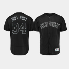 Mens New York Yankees Authentic #34 J.A. Happ 2019 Players' Weekend Black Jdot Adot Jersey Mens New York Yankees Authentic #34 J.A. Happ 2019 Players' Weekend Black Jdot Adot Jersey