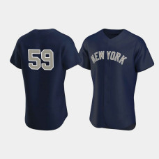 Mens New York Yankees #59 Luke Voit Navy Authentic Alternate Jersey Mens New York Yankees #59 Luke Voit Navy Authentic Alternate Jersey