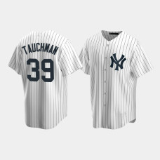 Mens New York Yankees #39 Mike Tauchman White Replica Home Jersey