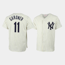 Brett Gardner New York Yankees Mitchell & Ness Cream Throwback Authentic Jersey Brett Gardner New York Yankees Mitchell & Ness Cream Throwback Authentic Jersey