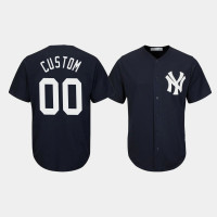 Custom New York Yankees Navy Replica Big & Tall Jersey