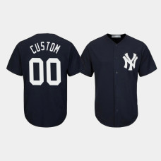 Custom New York Yankees Navy Replica Big & Tall Jersey Custom New York Yankees Navy Replica Big & Tall Jersey