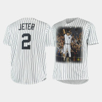 Derek Jeter New York Yankees White Graphic Jersey Derek Jeter New York Yankees White Graphic Jersey