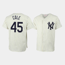 Gerrit Cole New York Yankees Mitchell & Ness Cream Throwback Authentic Jersey Gerrit Cole New York Yankees Mitchell & Ness Cream Throwback Authentic Jersey
