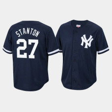 Giancarlo Stanton New York Yankees Mitchell & Ness Navy Cooperstown Collection Mesh Batting Practice Jersey Giancarlo Stanton New York Yankees Mitchell & Ness Navy Cooperstown Collection Mesh Batting Practice Jersey