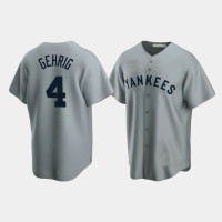 Lou Gehrig New York Yankees Gray Cooperstown Collection Road Jersey Lou Gehrig New York Yankees Gray Cooperstown Collection Road Jersey