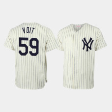 Luke Voit New York Yankees Mitchell & Ness Cream Throwback Authentic Jersey Luke Voit New York Yankees Mitchell & Ness Cream Throwback Authentic Jersey