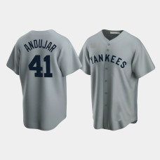 Miguel Andujar New York Yankees Gray Cooperstown Collection Road Jersey Miguel Andujar New York Yankees Gray Cooperstown Collection Road Jersey
