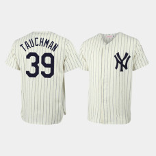 Mike Tauchman New York Yankees Mitchell & Ness Cream Throwback Authentic Jersey