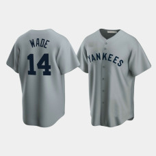 Tyler Wade New York Yankees Gray Cooperstown Collection Road Jersey