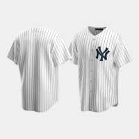 Mens New York Yankees White Replica Home Jersey