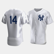 Mens New York Yankees #14 Tyler Wade White Authentic Home Jersey
