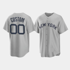 New York Yankees Custom Gray 2021 Field of Dreams Replica Jersey New York Yankees Custom Gray 2021 Field of Dreams Replica Jersey