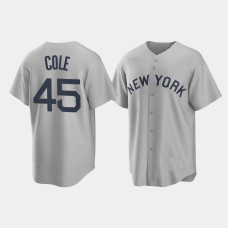 New York Yankees Gerrit Cole Gray 2021 Field of Dreams Replica Jersey New York Yankees Gerrit Cole Gray 2021 Field of Dreams Replica Jersey