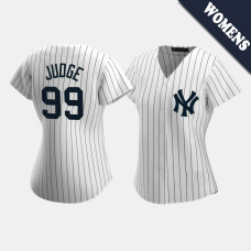 Womens New York Yankees Aaron Judge #99 White Replica 2020 Home Jersey Womens New York Yankees Aaron Judge #99 White Replica 2020 Home Jersey