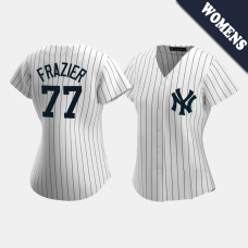 Womens New York Yankees Clint Frazier #77 White Replica 2020 Home Jersey Womens New York Yankees Clint Frazier #77 White Replica 2020 Home Jersey