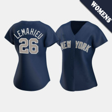 Womens New York Yankees DJ LeMahieu #26 Navy Replica 2020 Alternate Jersey Womens New York Yankees DJ LeMahieu #26 Navy Replica 2020 Alternate Jersey
