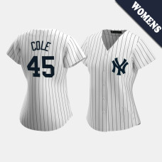 Womens New York Yankees Gerrit Cole #45 White Replica 2020 Home Jersey Womens New York Yankees Gerrit Cole #45 White Replica 2020 Home Jersey