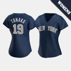 Womens New York Yankees Masahiro Tanaka #19 Navy Replica 2020 Alternate Jersey Womens New York Yankees Masahiro Tanaka #19 Navy Replica 2020 Alternate Jersey