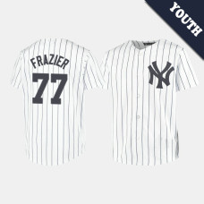 Youth New York Yankees Clint Frazier #77 White Replica Home Jersey Youth New York Yankees Clint Frazier #77 White Replica Home Jersey