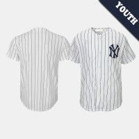 Youth New York Yankees White Cooperstown Collection Home Jersey