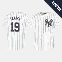 Youth New York Yankees Masahiro Tanaka #19 White Replica Home Jersey