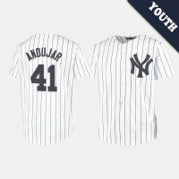 Youth New York Yankees Miguel Andujar #41 White Replica Home Jersey Youth New York Yankees Miguel Andujar #41 White Replica Home Jersey