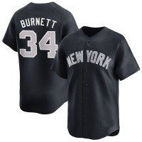 A.J. Burnett #34 New York Yankees Alternate Retired Player Jersey - Navy Limited A.J. Burnett #34 New York Yankees Alternate Retired Player Jersey - Navy Limited