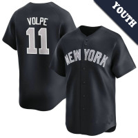 Anthony Volpe #11 New York Yankees Youth Alternate Jersey - Navy Limited Anthony Volpe #11 New York Yankees Youth Alternate Jersey - Navy Limited
