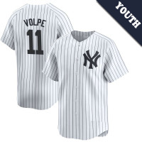 Anthony Volpe #11 New York Yankees Youth Home Jersey - White Limited Anthony Volpe #11 New York Yankees Youth Home Jersey - White Limited