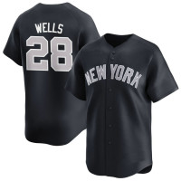 Austin Wells #28 New York Yankees Alternate Jersey - Navy Limited Austin Wells #28 New York Yankees Alternate Jersey - Navy Limited