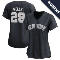 Austin Wells #28 New York Yankees Women's Alternate Jersey - Navy Limited Austin Wells #28 New York Yankees Women's Alternate Jersey - Navy Limited