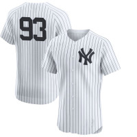 Ben Rice #93 New York Yankees Home Jersey - White Elite Ben Rice #93 New York Yankees Home Jersey - White Elite