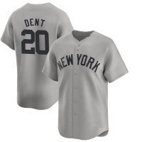 Bucky Dent #20 New York Yankees Away Retired Player Jersey - Gray Limited Bucky Dent #20 New York Yankees Away Retired Player Jersey - Gray Limited
