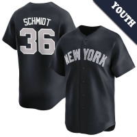 Clarke Schmidt #36 New York Yankees Youth Alternate Jersey - Navy Limited
