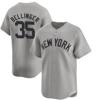 Cody Bellinger #35 New York Yankees Away Jersey - Gray Limited Cody Bellinger #35 New York Yankees Away Jersey - Gray Limited