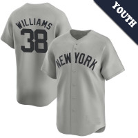 Devin Williams #38 New York Yankees Youth Away Jersey - Gray Limited Devin Williams #38 New York Yankees Youth Away Jersey - Gray Limited