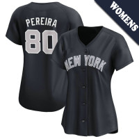 Everson Pereira #80 New York Yankees Women's Alternate Jersey - Navy Limited