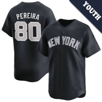 Everson Pereira #80 New York Yankees Youth Alternate Jersey - Navy Limited