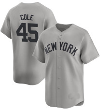 Gerrit Cole #45 New York Yankees Away Jersey - Gray Limited Gerrit Cole #45 New York Yankees Away Jersey - Gray Limited
