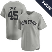 Gerrit Cole #45 New York Yankees Youth Away Jersey - Gray Limited