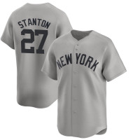 Giancarlo Stanton #27 New York Yankees Away Jersey - Gray Limited