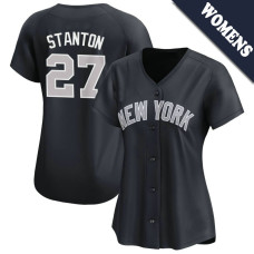 Giancarlo Stanton #27 New York Yankees Women's Alternate Jersey - Navy Limited Giancarlo Stanton #27 New York Yankees Women's Alternate Jersey - Navy Limited