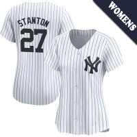 Giancarlo Stanton #27 New York Yankees Women's Home Jersey - White Limited