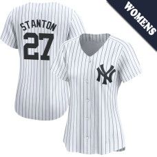 Giancarlo Stanton #27 New York Yankees Women's Home Jersey - White Limited Giancarlo Stanton #27 New York Yankees Women's Home Jersey - White Limited