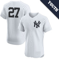 Giancarlo Stanton #27 New York Yankees Youth Home Jersey - White Elite