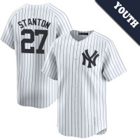 Giancarlo Stanton #27 New York Yankees Youth Home Jersey - White Limited