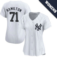 Ian Hamilton #71 New York Yankees Women's Home Jersey - White Limited