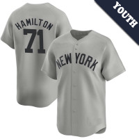 Ian Hamilton #71 New York Yankees Youth Away Jersey - Gray Limited